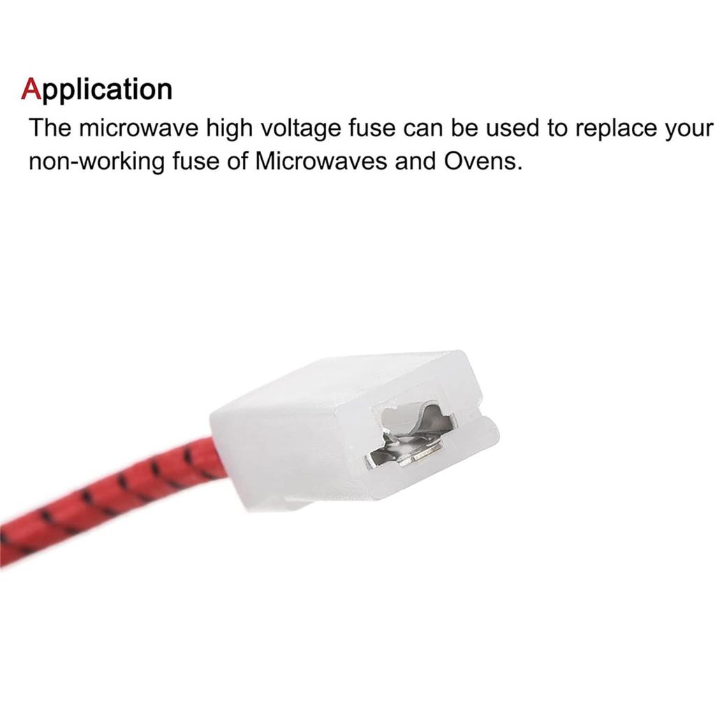 Pack of 10 Microwave Oven Fuses 5KV/0.85A Oven Insurance Microwave Oven Accessory Plastic Texture Easy to Use Cable