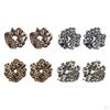 2 Elastic Hair Ties Fabric Rubber Bands Leopard Pattern for Girls Ponytails