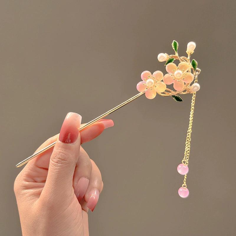 Double Layered Flower Lace Hollowed Pleated Ballet Lace Scrunchies Sweet Gentle Low Ponytail Head Ties New Accessories for Women