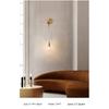Nordic  Creative Living Room Crystal Wall Lamp Fashion Modern Minimalist Model Bedside Copper Wall Lamp Bedroom Corridor