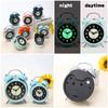 Alarm Clock Night Luminous Round Silent Analog Clock Battery For Bedroom Table