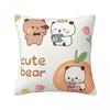 Kawaii Cute Bubu Panda Dudu Pillowcase Double-Sided Printing Cushion Cover Decorative Pillow Case Cover Home Zipper 45X45Cm