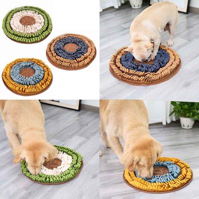 Pet Snuffle Feeding Mat Dog Interactive Sniffing Treat Puzzle Toy Encouraging Foraging Skills for Pet Machine Washable