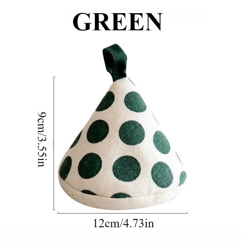 

1 шт. Простые защитные перчатки для глажки, кухонная крышка для кастрюли, ручка для кастрюли, утолщенные изолированные наушники зелёный