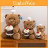 Cute Cartoon Chef Teddy Bear Holding Cake Plush Toy Doll For Bedroom Decor And Play