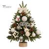 Mini Christmas Tree 45cm Lighted Tabletop Artificial Xmas Pine Tree Battery Operated Small Tree for Holiday Home Party Decor