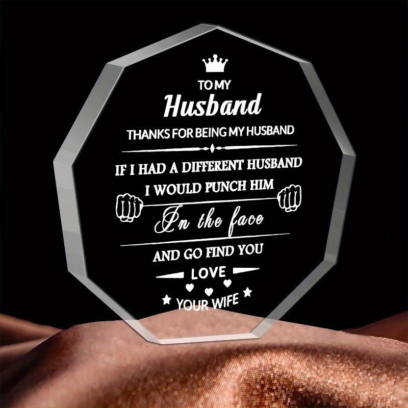 "My Man" Appreciation Gift - Heartfelt Home Decor for Husband's Special Moments