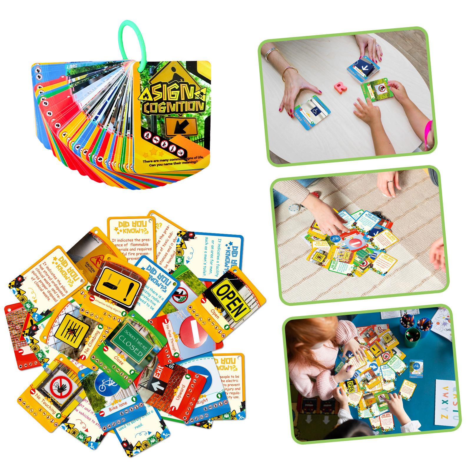 

50 Realistic Logo Cognitive Cards Children S Educational Early Education Parent-Child Interactive Education Cards