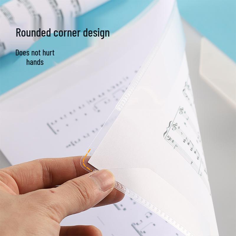 A4 Sheet Music Folder for 40/60 Pages with Customizable Logo for Piano Scores