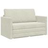 Cream Sleeper Sofa 124 X 71 X 78 Cm Velvet