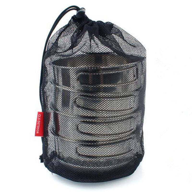 Nylon Mesh Drawstring Bag For Cutlery Bottle Pot Pan Kettle Mesh Storage Bag