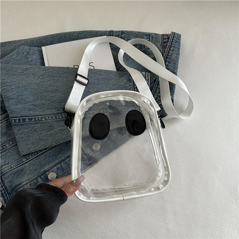 

Funny personality new fashion fun cute street trend contrasting color splicing female tide pu small bag