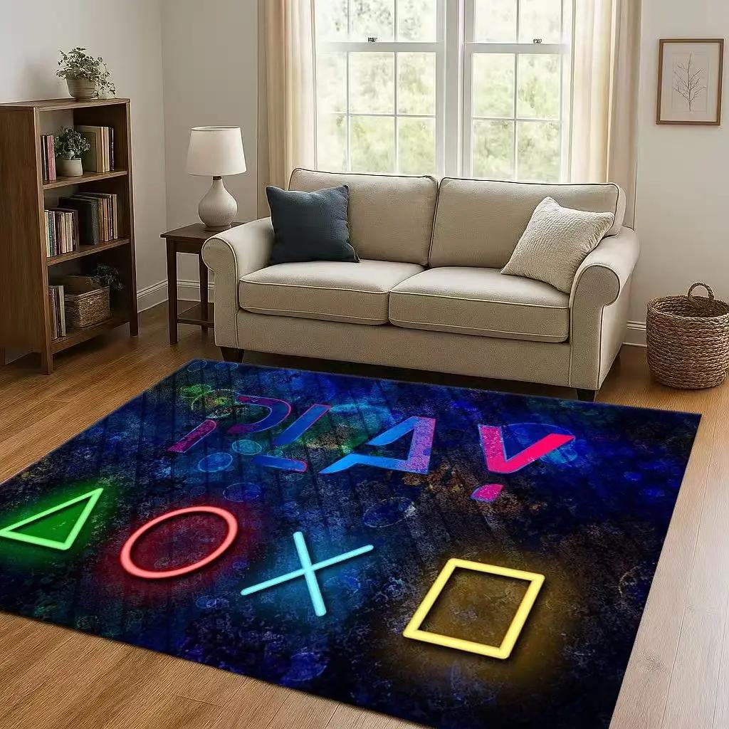 27 Style Game Zone Sign Gamer Controller Living Room Non-Slip Area Rug Carpet For Bedroom Kids Playroom Sofa,Home Decor Doormat