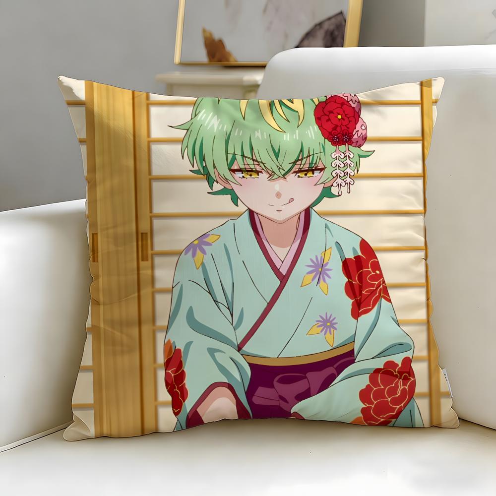 Tei no San Shimai wa Angai Choroi Cushion Cover Soft EasyWash Pillow Case Versatile for Couch Bed Travel and Office