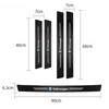 opq1 5Pcs Carbon Fiber Car Threshold Sticker Door Anti Scratch Decals For VW GTI Polo Golf Passat Tiguan Arteon Touareg Taigo Caddy
