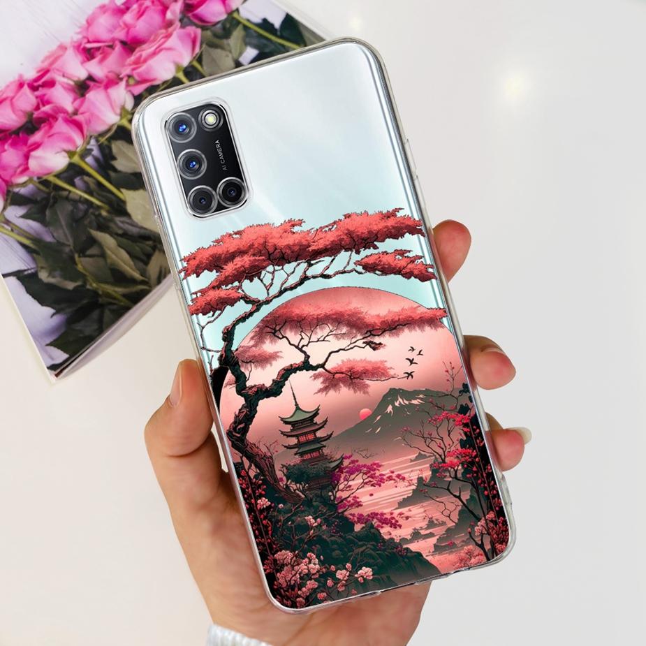 For Oppo A52 A72 A92 Case Cute Fashion Painted Cover Clear Silicone Phone Cases For Oppo A72 A 52 92 OppoA52 OppoA72 Soft Fundas