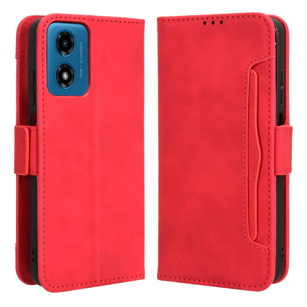 Für Motorola Moto G24 Power/E14 4G/G04 4G/G24 4G/G04s 4G Magnetische Hülle Leder Kartenfächer Handyhülle