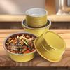 MDNG Golden Round Aluminum Foil Bowl, 4000ml