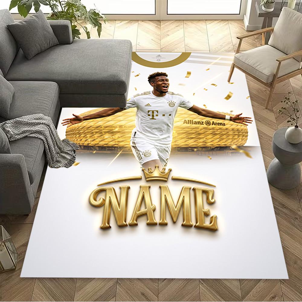 Bayern Munich Fan Artwork Carpet Perfect for Foyer Hallway Bedrooms Game Room Anti-slip Rug Decorate Offices Perfect Birthday/Christmas Gift Idea