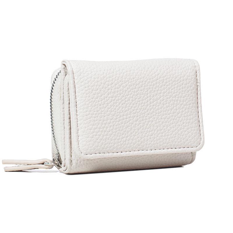Japanese Style Women's Tri-fold Mini Leather Wallet: Large Capacity Multifunctional Coin Purse