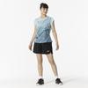 Blue Glo Dry Aeroflow Keeplite Tennis and Badminton Game Short DynaMotion Officially Approved by the Japan Badminton Model Size XL Women's Shirt,