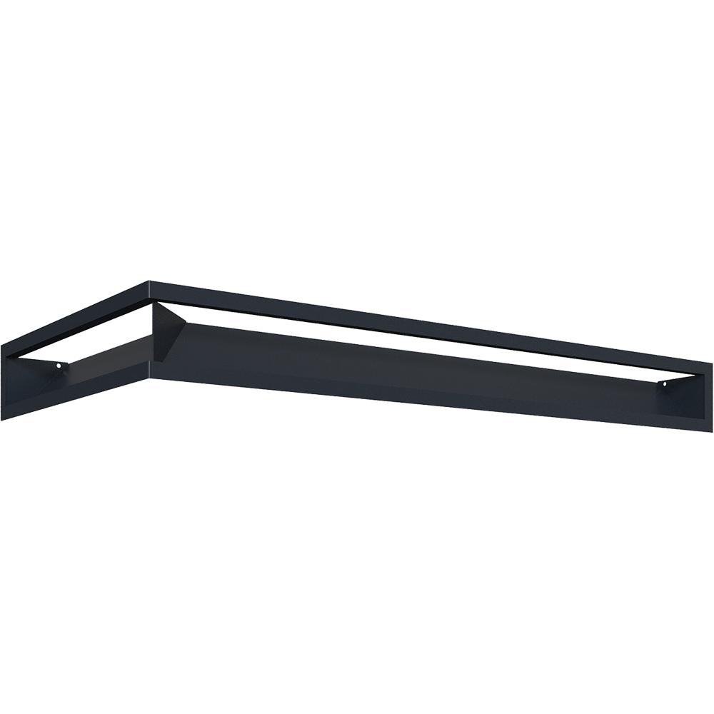 Vent Cover LUFT corner right 40x80x9 graphite Slim