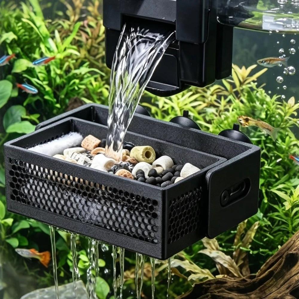 With Suction Cup Aquarium Filter Baffle Slow Down Water Flow Filter Baffle  For Betta