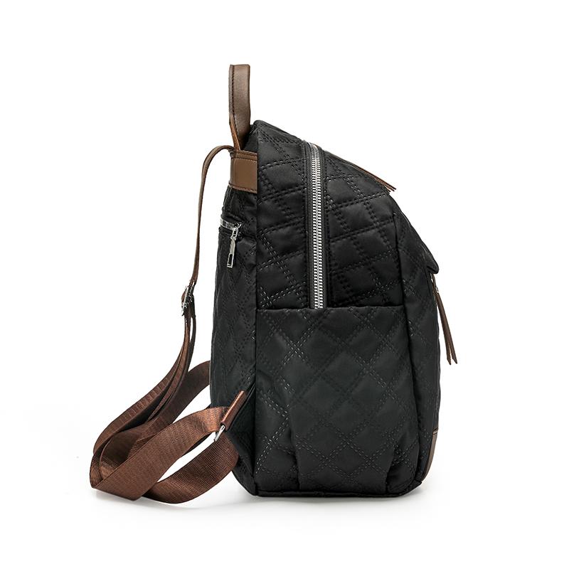 Rhomboid Quilted Backpack Women's Large Capacity Backpack