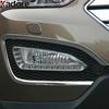 Front Fog Light Lamp Cover Trim For Hyundai Santa Fe IX45 2013 2014 2015 Chrome Car Accessories Head Foglight Bezel Trims