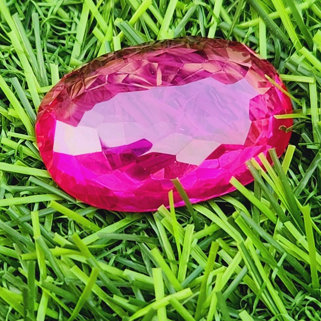 37x26 Mm Natural Flawless Ceylon Padparadscha Sapphire Oval Cut Gemstone