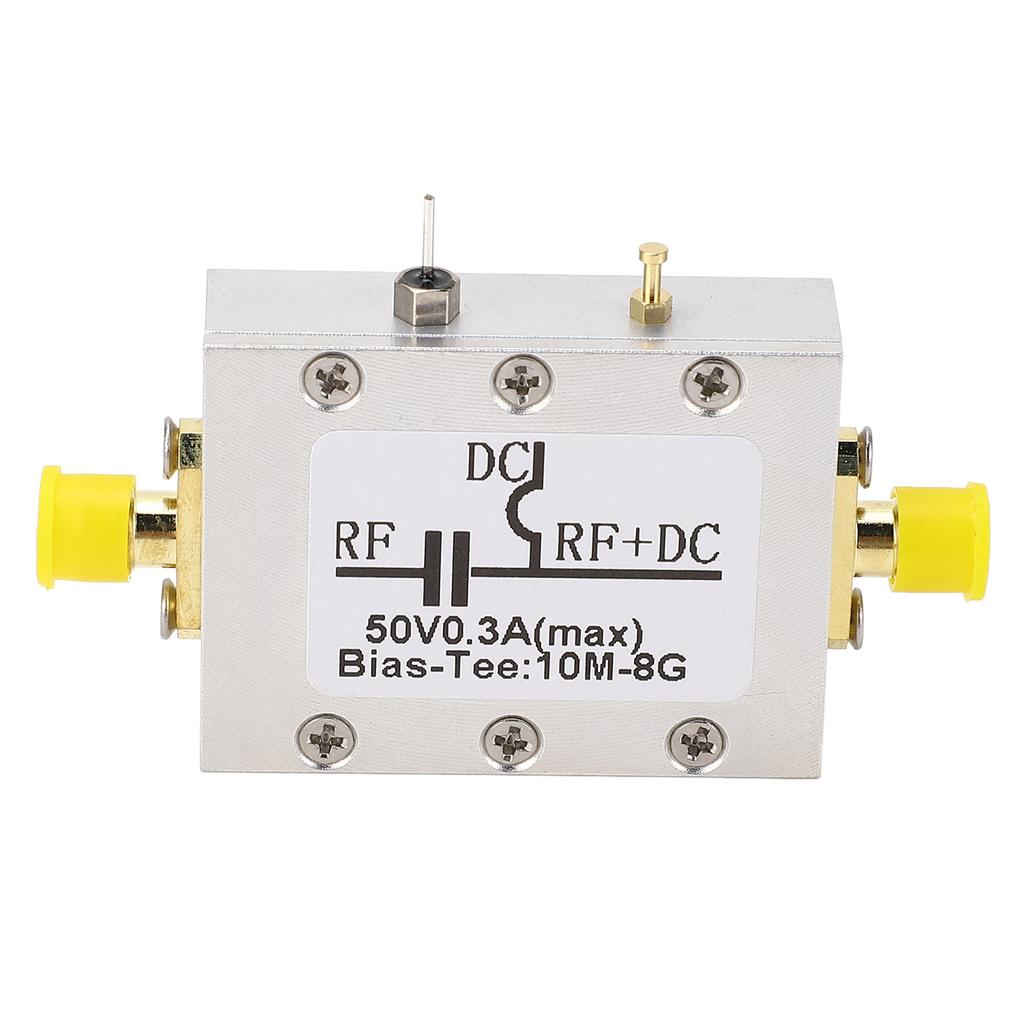 Bias Tee 10MHZ To 8GHz 300mA RF DC Block Coaxial Bias Tee for Broadband Amplifier