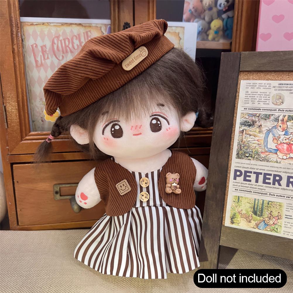 Salopetă Păpușă de Bumbac 20CM Desen Animat Păpușă de Pluș Haine de Schimb Accesorii de Joacă Casă Haine Mini