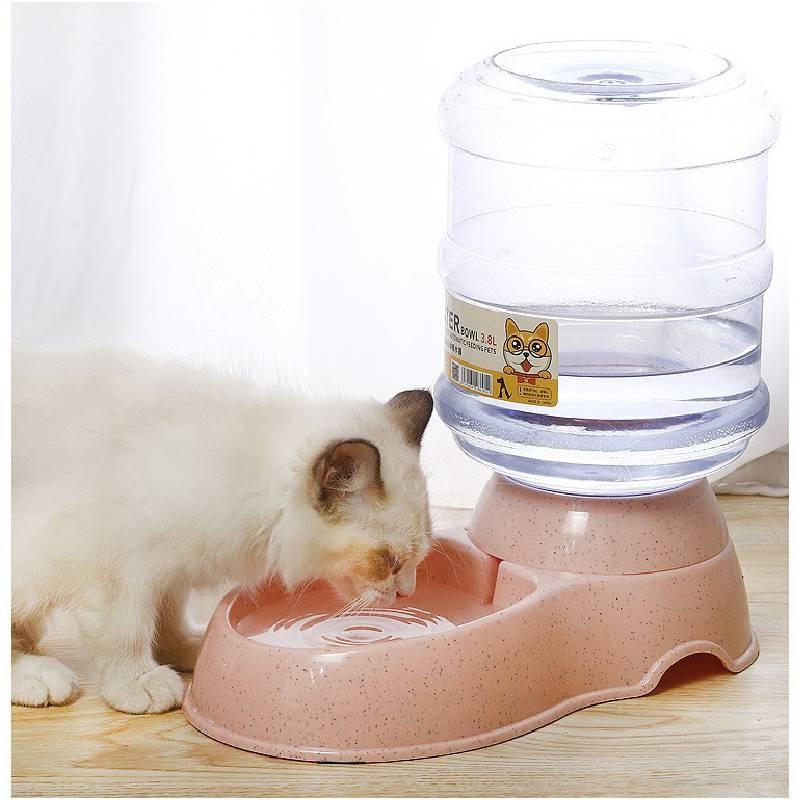 Großkapazität Haustier Automatischer Wasserspender 3,8l Kunststoff Haustierfutterspender