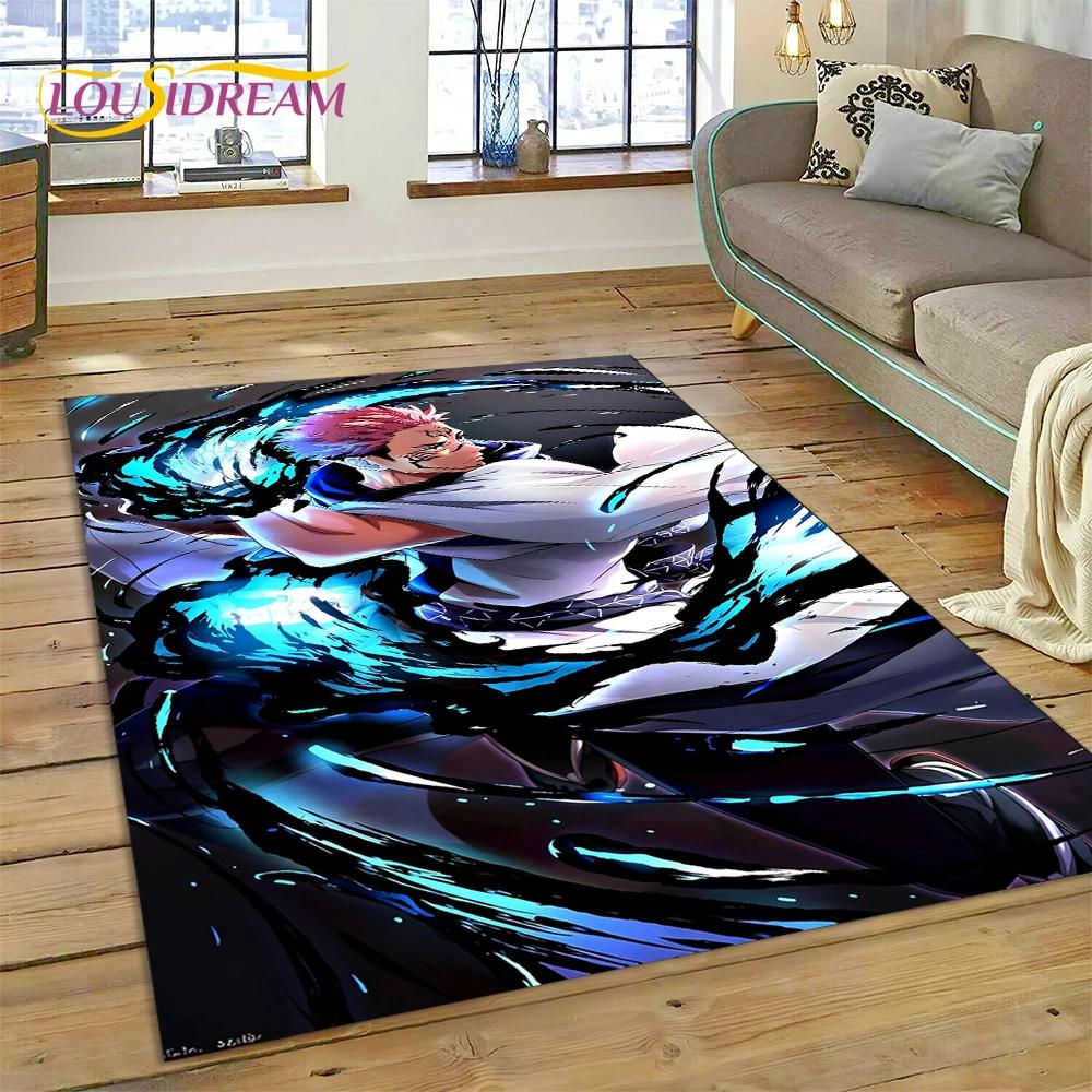 

3D Jujutsu Kaisen Anime Cartoon Itadori Yuji Carpet Rug for Bedroom Living Room Home Sofa Decoration,Game Large Decor Floor Mat 40x60cm( 15x23in )
