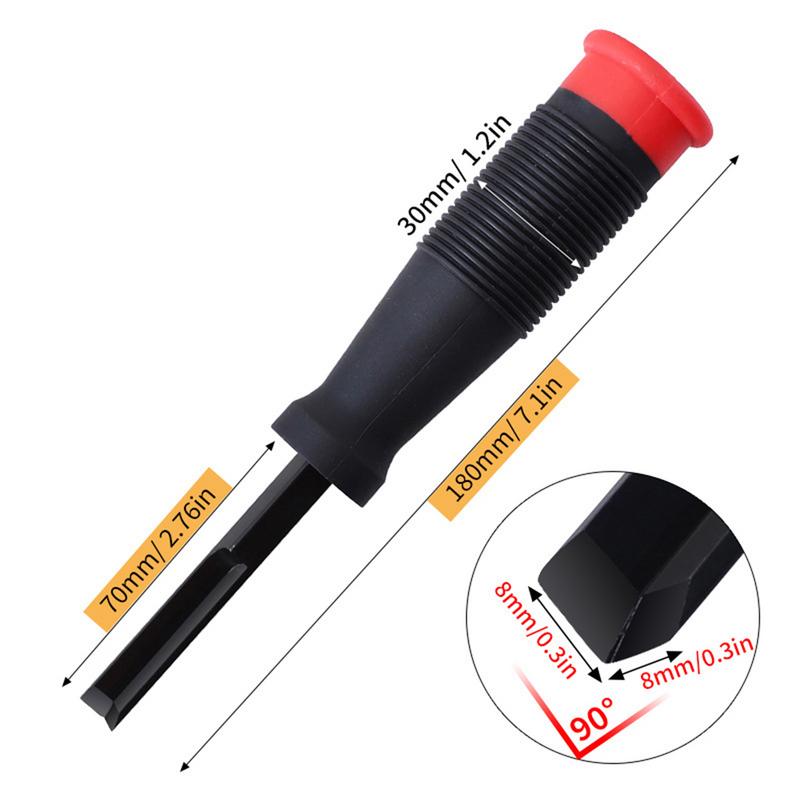 Right Angle Chisel Square Mortise Chisel With Anti-Slip Handle Handheld Multipurpose Core Percussive Angle Chisel For Cutting