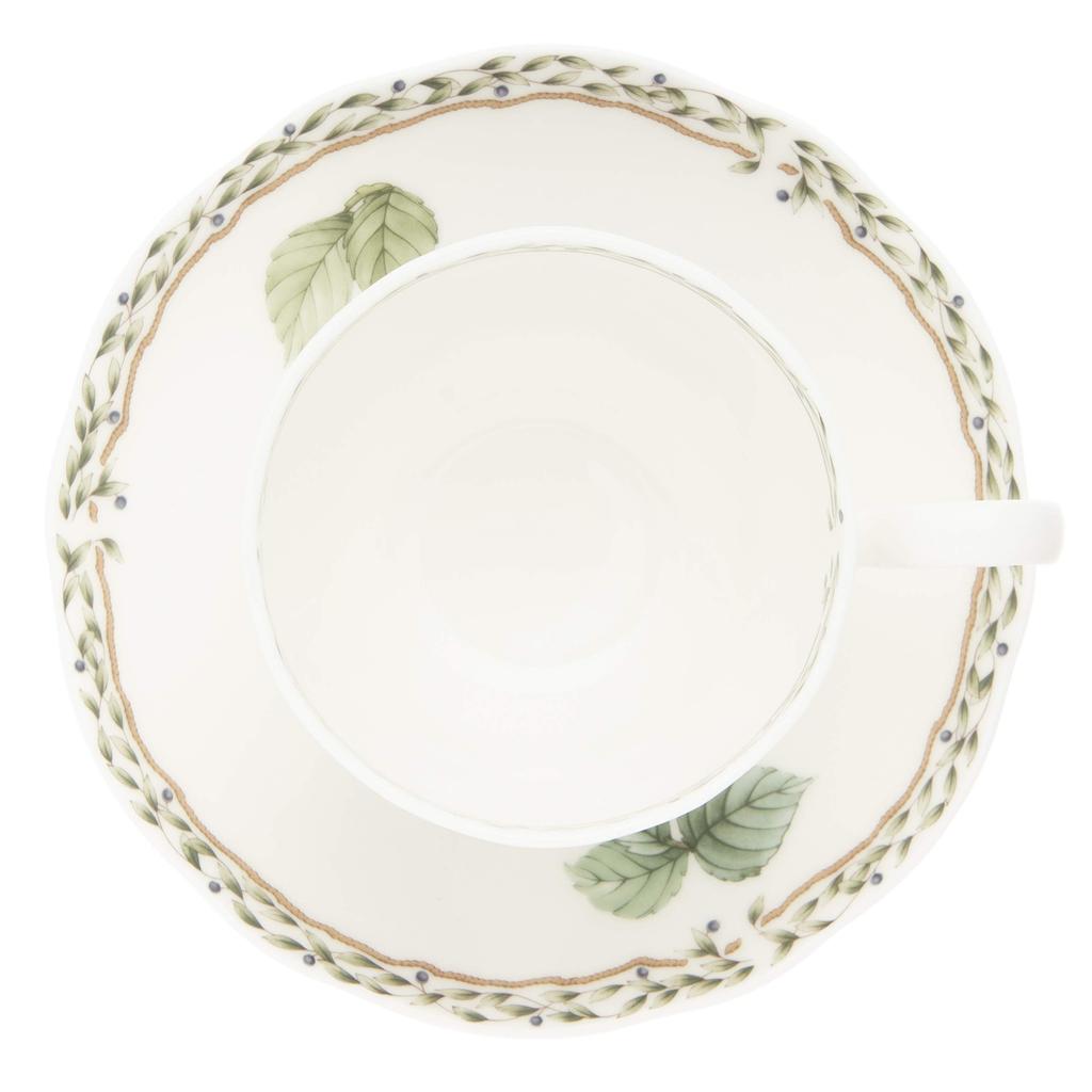 Noritake Cup Saucer Set 250cc Orchard Garden Microwave Safe 5 Bone China & (Coffee Tea) F97887/4911