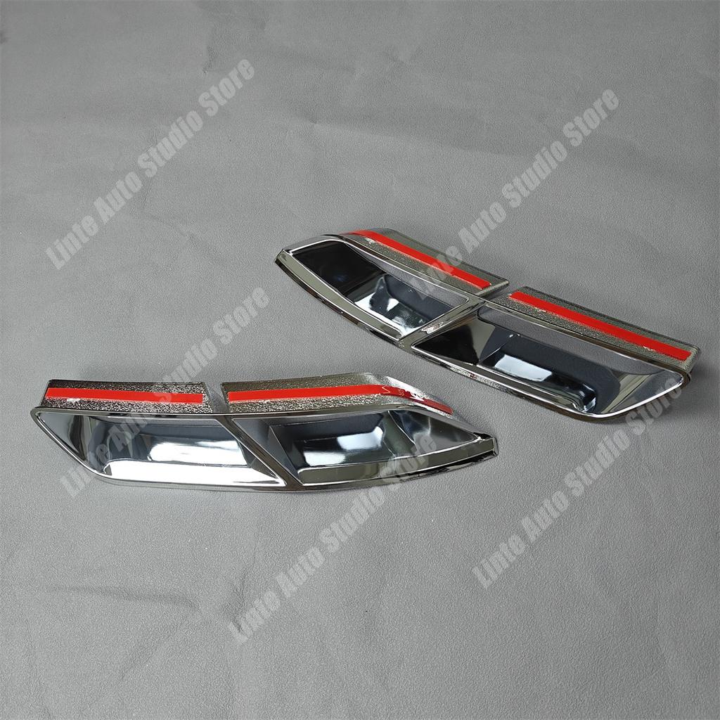For Volkswagen Passat B8.5 2019 2020 2021 2022 2023 Rear Bumper Silver Plating Decorative Strip Spoiler Splitter BodyKits Tuning