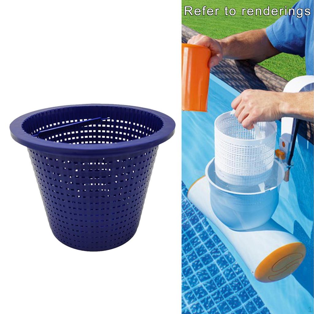 Basket Pool Supplies Replacement Strainer Fine Mesh Plastic Cleaning Tool Universal Blue for