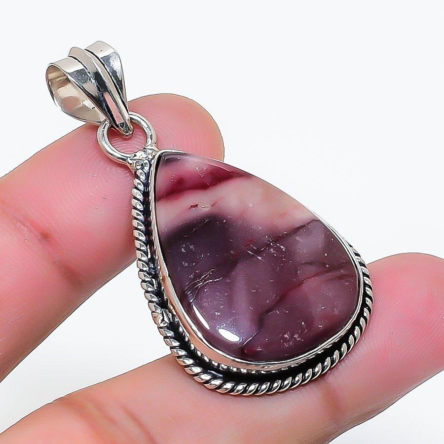 Natural Mookaite Gemstone Handmade 925 Sterling Silver Pendant 1.69  AP-15724