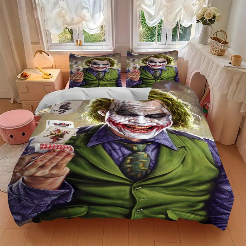 Joker'S Card Trick Print 3Pcs Bedding Setduvet Cover With 2 Bedropillowcase Home Birthday Gift