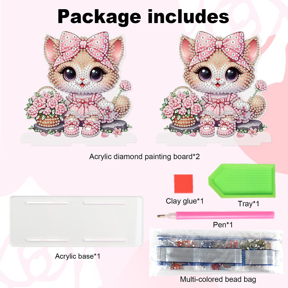 Acrylic Candle Diamond Painting Napkin Rack Decor Tabletop Diamond Painting Napkin Holder 5D DIY Diamond Art Paper Storage Rack