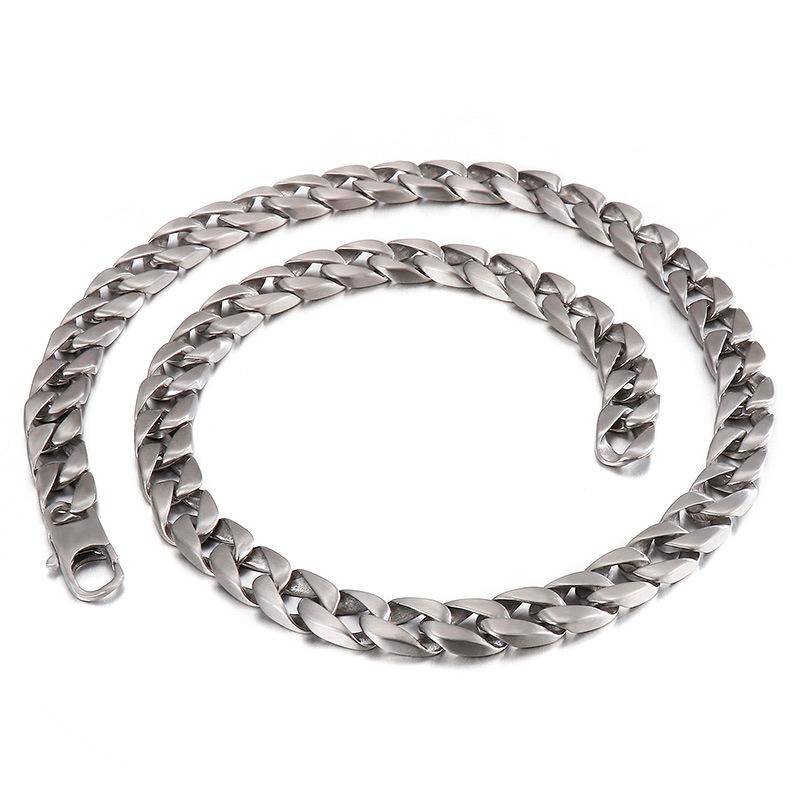 

Европейские и американские модные ювелирные изделия из титановой стали, гладкое ожерелье, модные аксессуары в стиле хип-хоп, рок 60cm