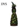 Spooky Halloween Party Decoration Autumn Witch Figurine, Fall Tabletop Statue with Leaf Harvest Home Decor Gown, Seasonal Resin for Mantel Shelf