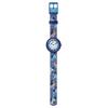 Swatch Flik Flak Quarzuhr Kinderuhr 31,85 mm Blaues Zifferblatt Gehäuse aus biobasiertem Material Armband aus recyceltem PET ZFBNP237