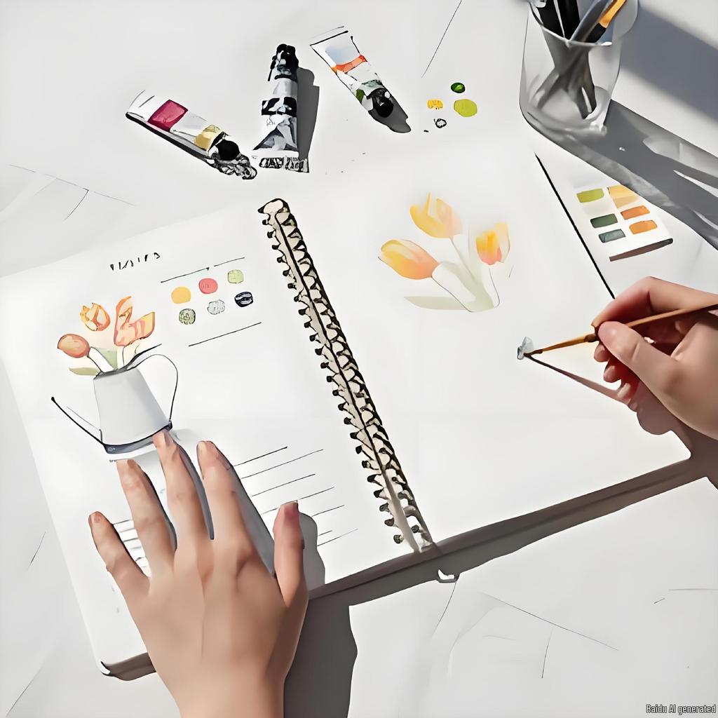 Cross-Border Bestseller: Watercolor Workbook for Painting and Coloring