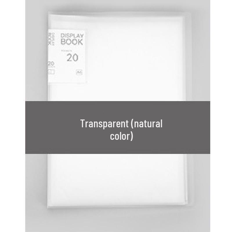 A4 Candy Color Multi-Layer Ring Binder - Waterproof Transparent Plastic Storage Book for Student Test Papers