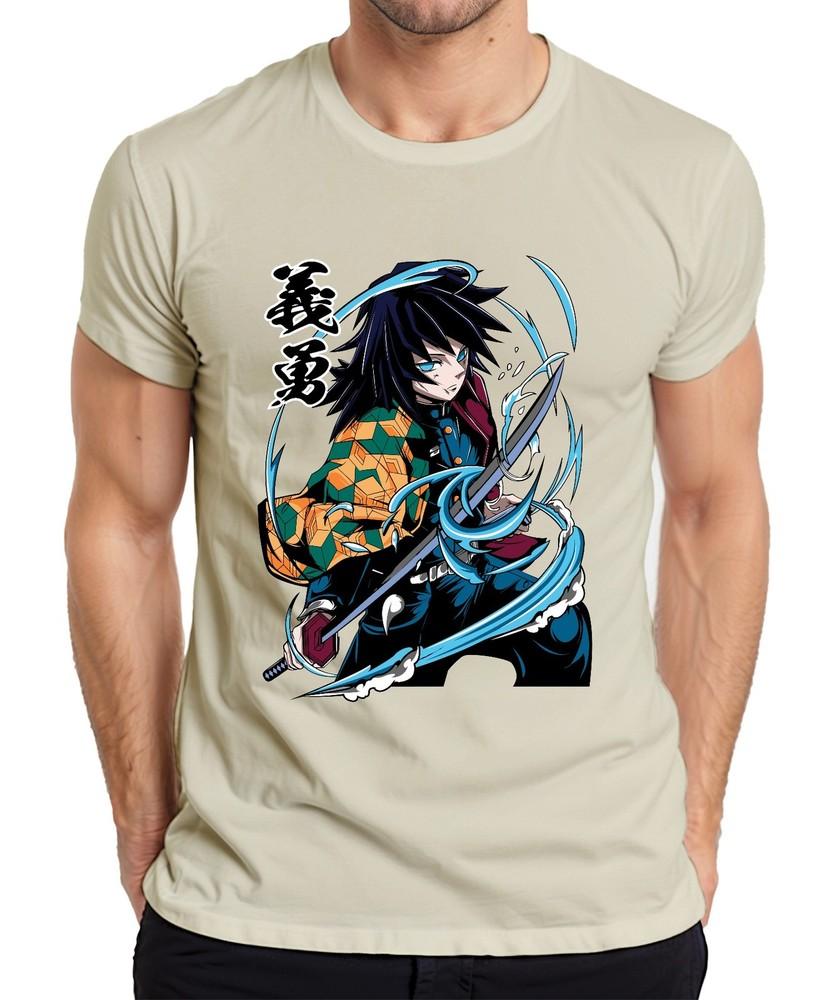 Giyu Tomioka Demon Hunter Waterblade Anime Gift Collector Unisexs Tshirt