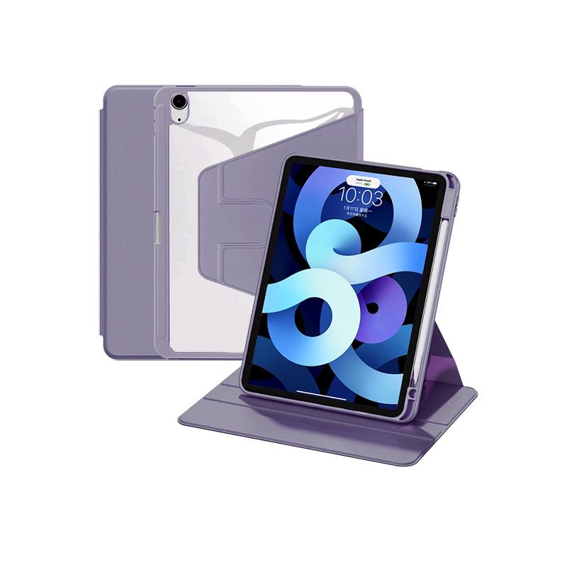 360-Degree Rotating iPad Case for 10th/11th Gen Tablets with Pen Slot