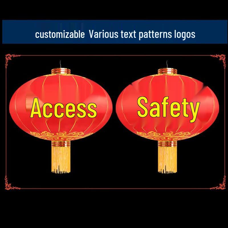 Traditional Red Silk Lantern for Chinese New Year Decor