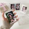 Clear Acrylic Photo Card Holder Water Ripple Picture Frame Photo Display Stand  Desktop Display